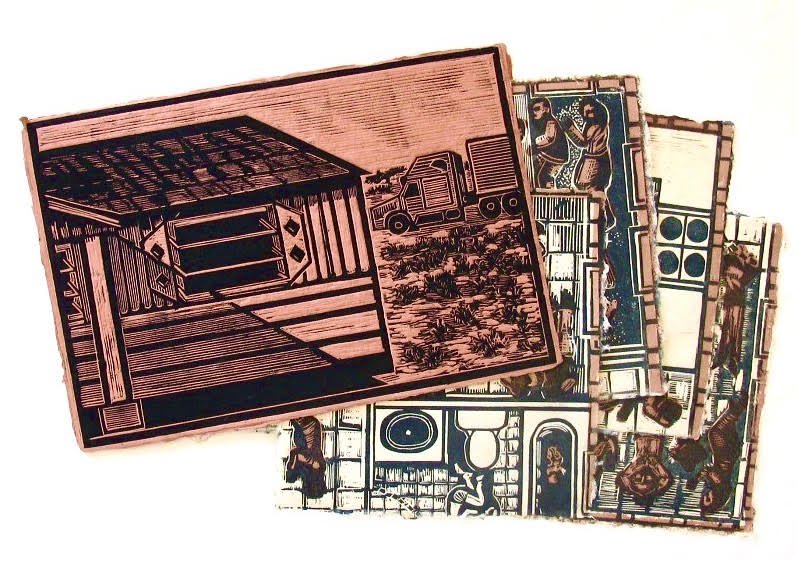 Stash House: Rompecabezas (closed) – woodcut collaboration with Eric Avery