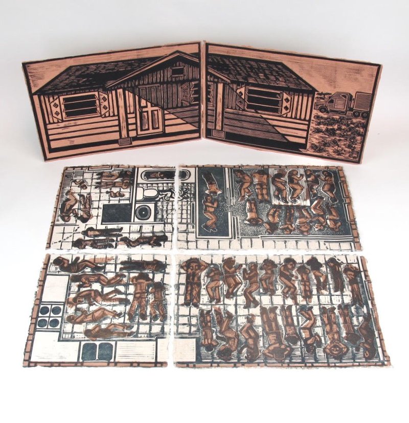 Stash House: Rompecabezas (open) – woodcut collaboration with Eric Avery